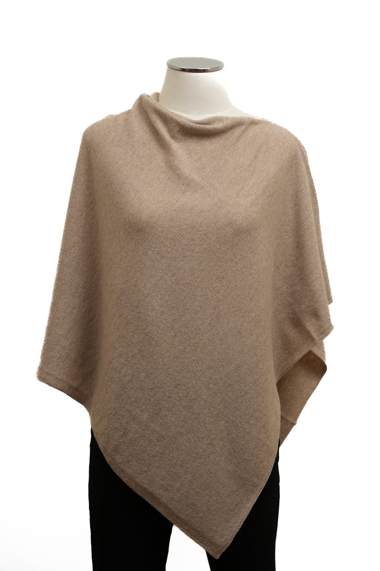 Poncho cashmere 100% artigianale italiano