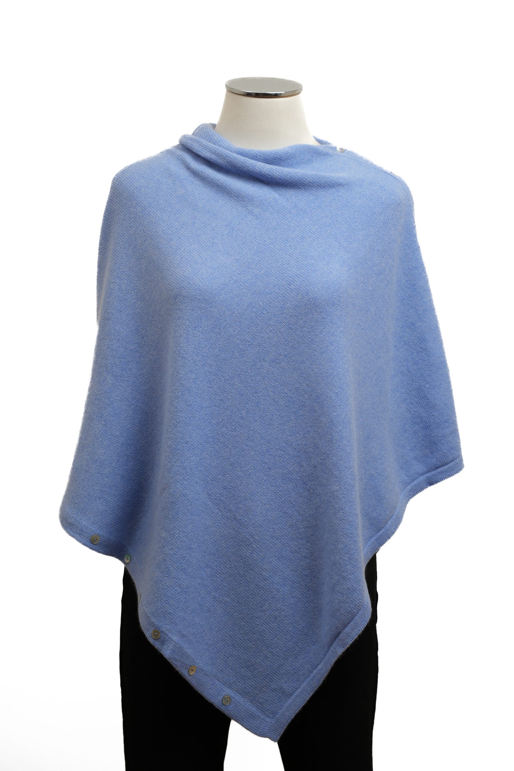 Poncho cashmere 100% artigianale italiano