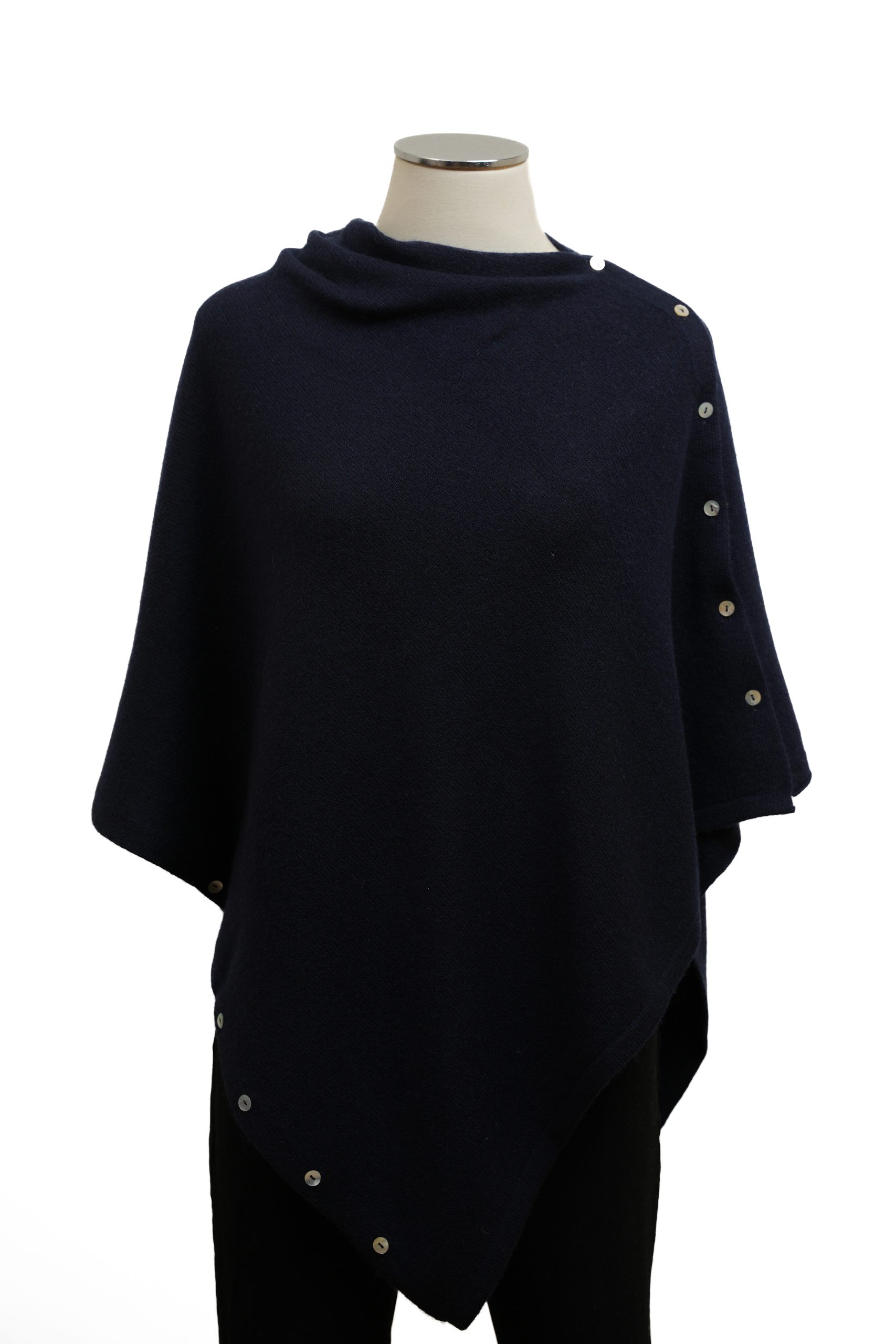 Poncho cashmere 100% artigianale italiano