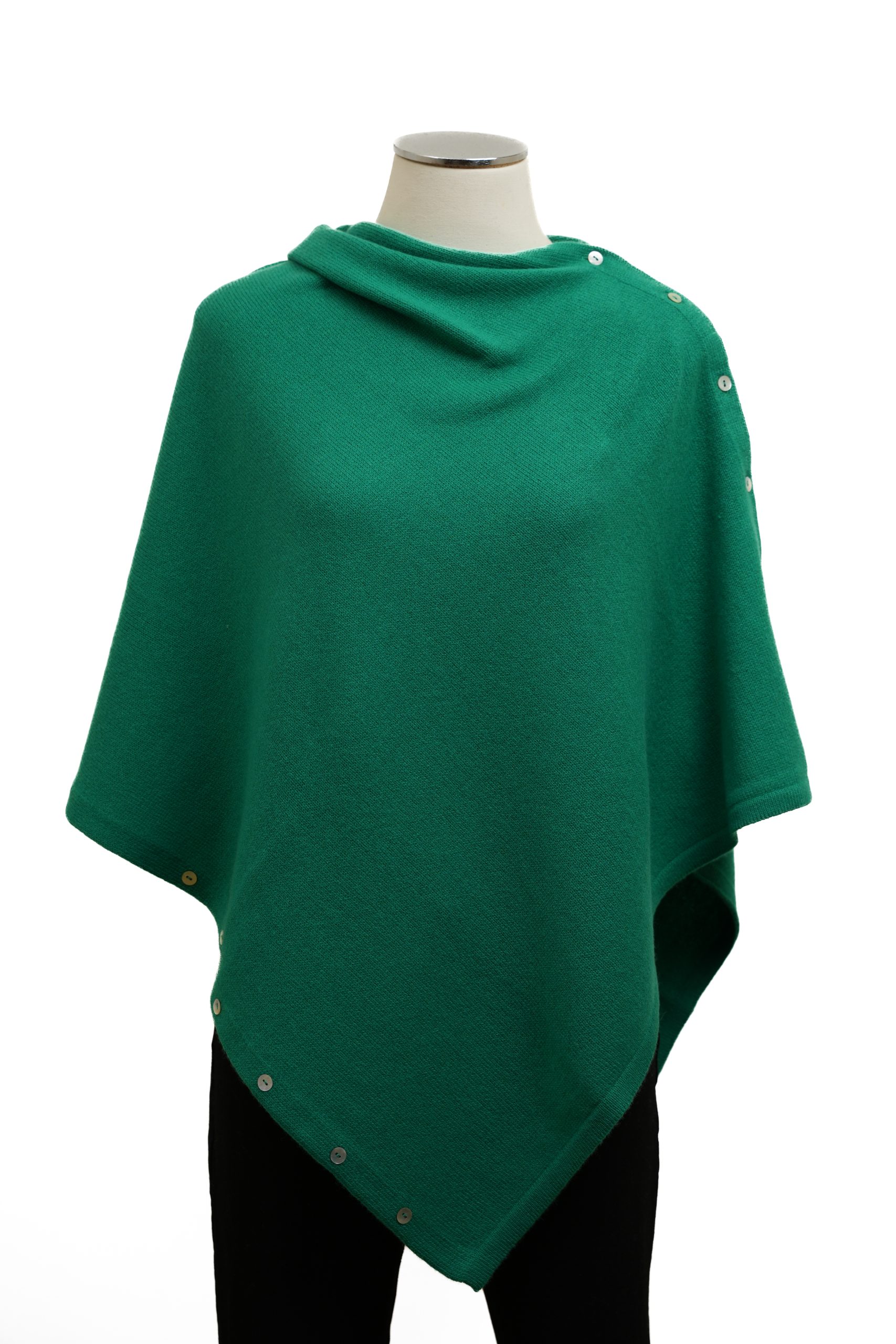 Poncho cashmere 100% artigianale italiano