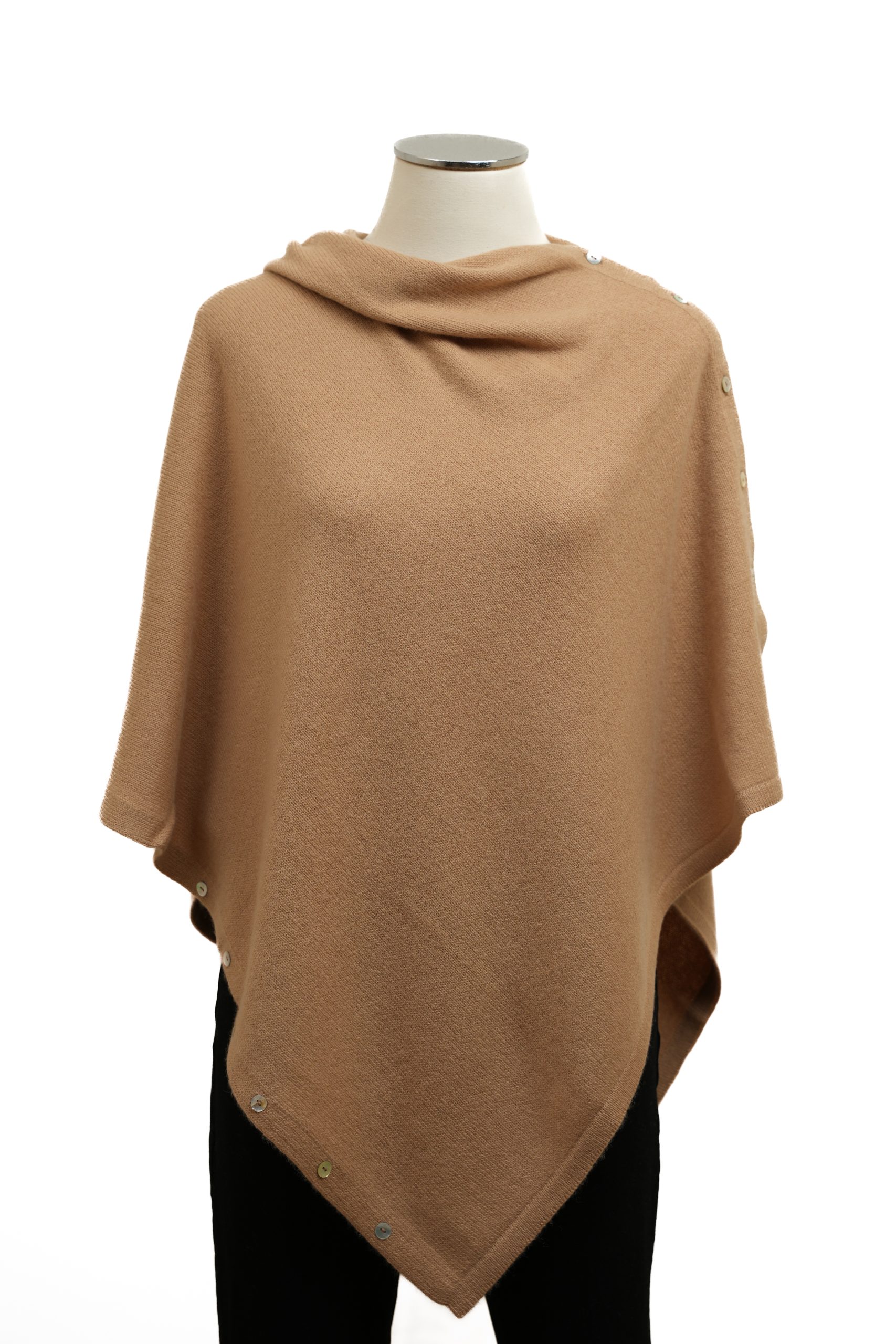 Poncho cashmere 100% artigianale italiano