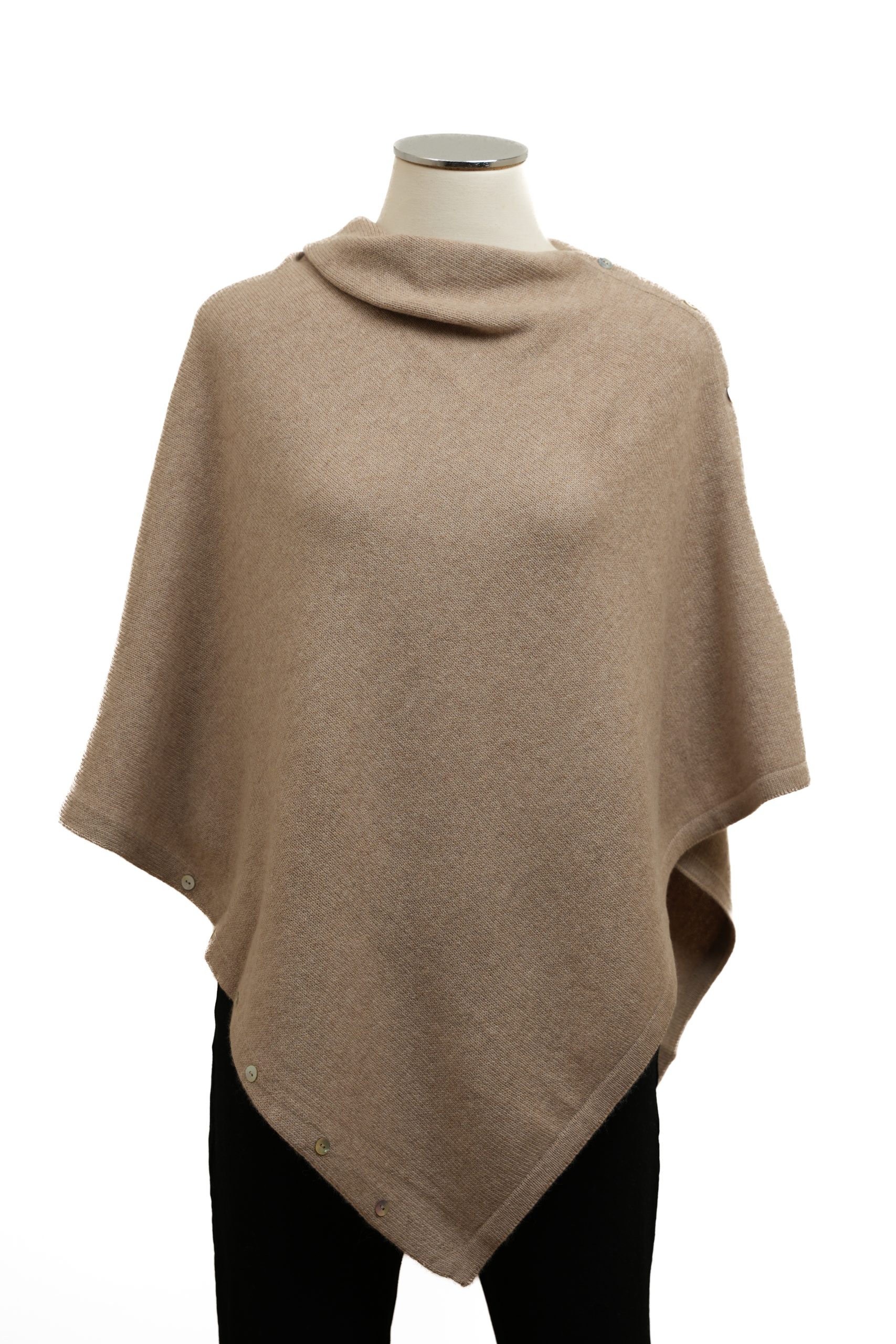 Poncho cashmere 100% artigianale italiano