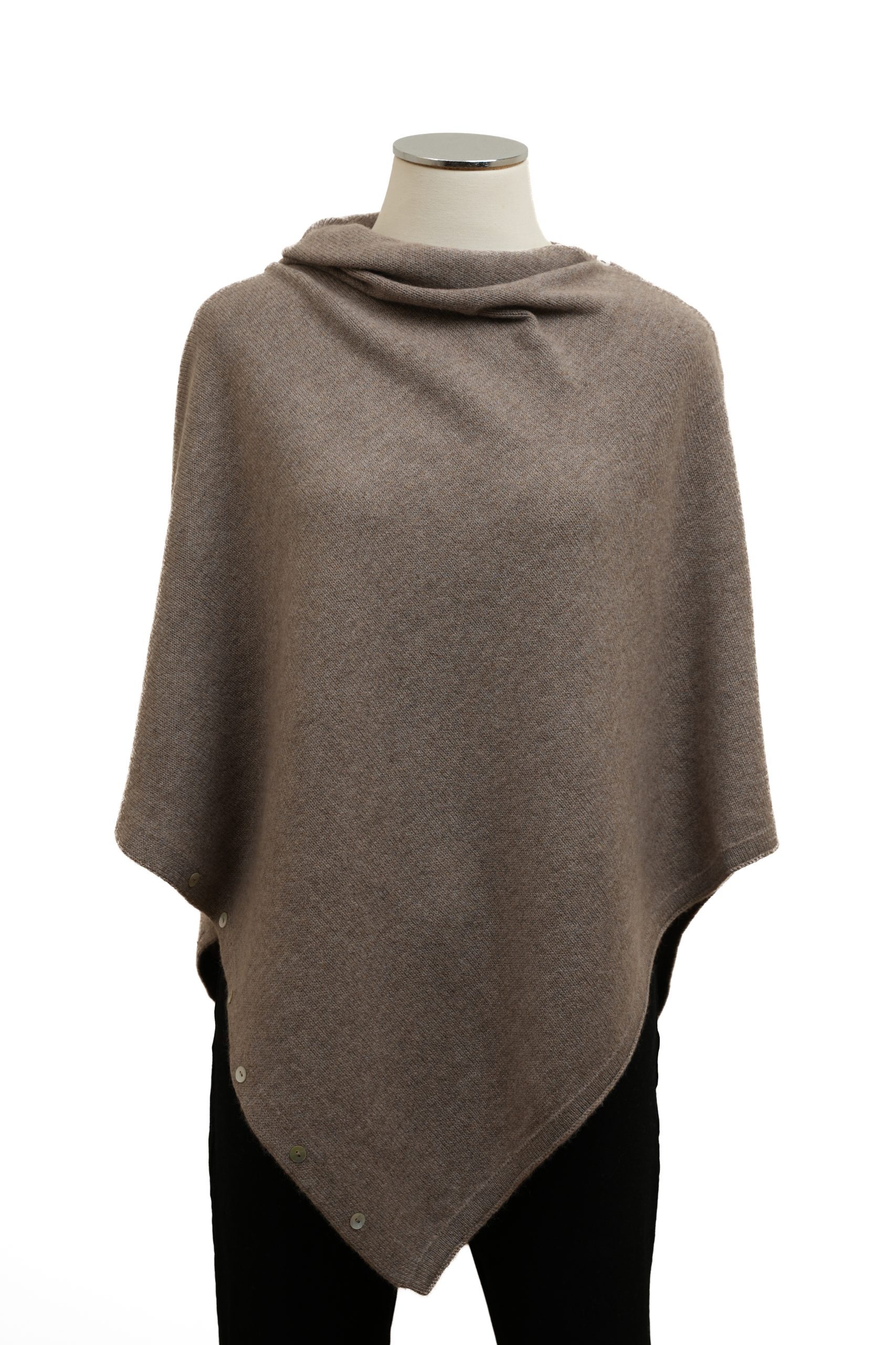Poncho cashmere 100% artigianale italiano
