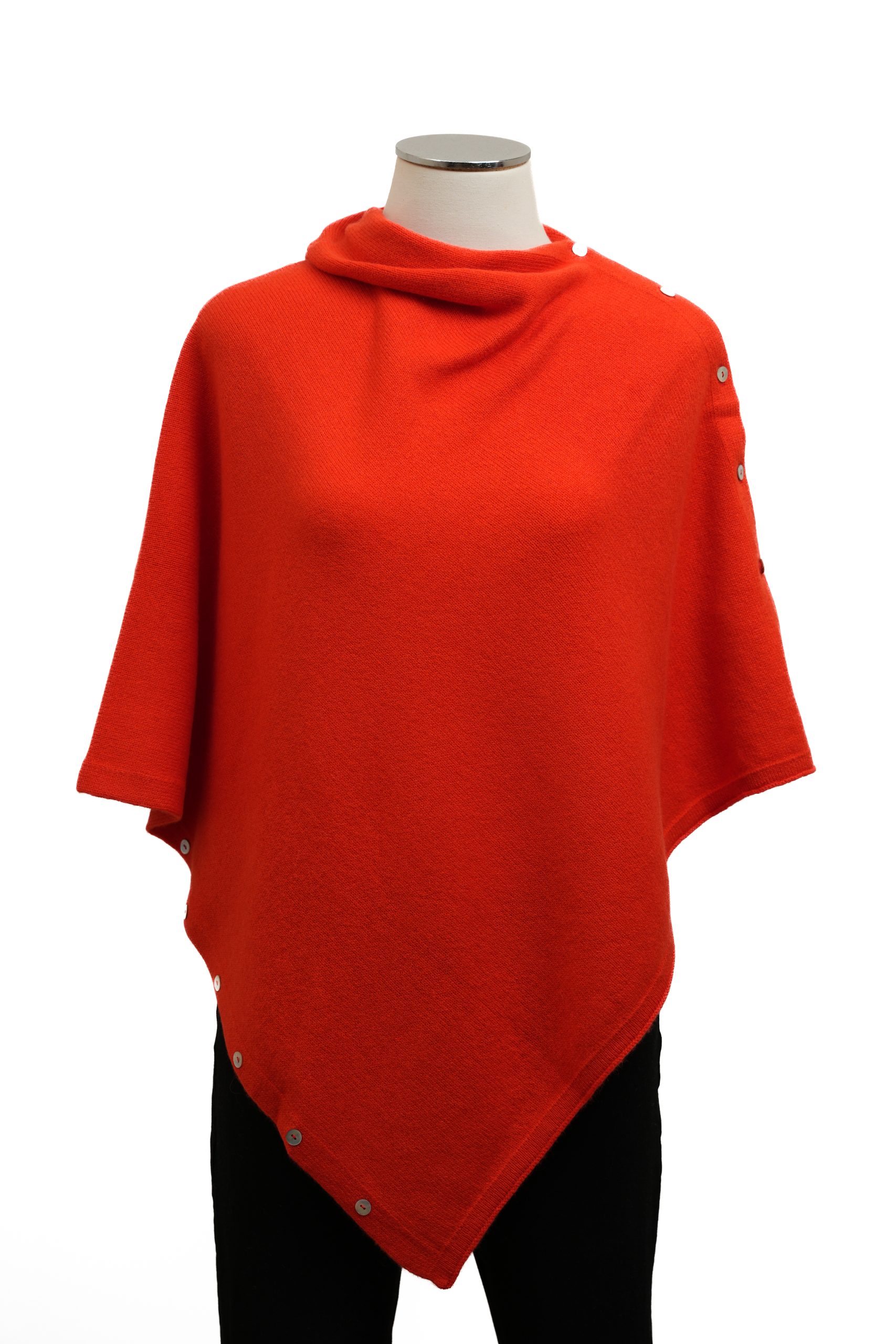 Poncho cashmere 100% artigianale italiano