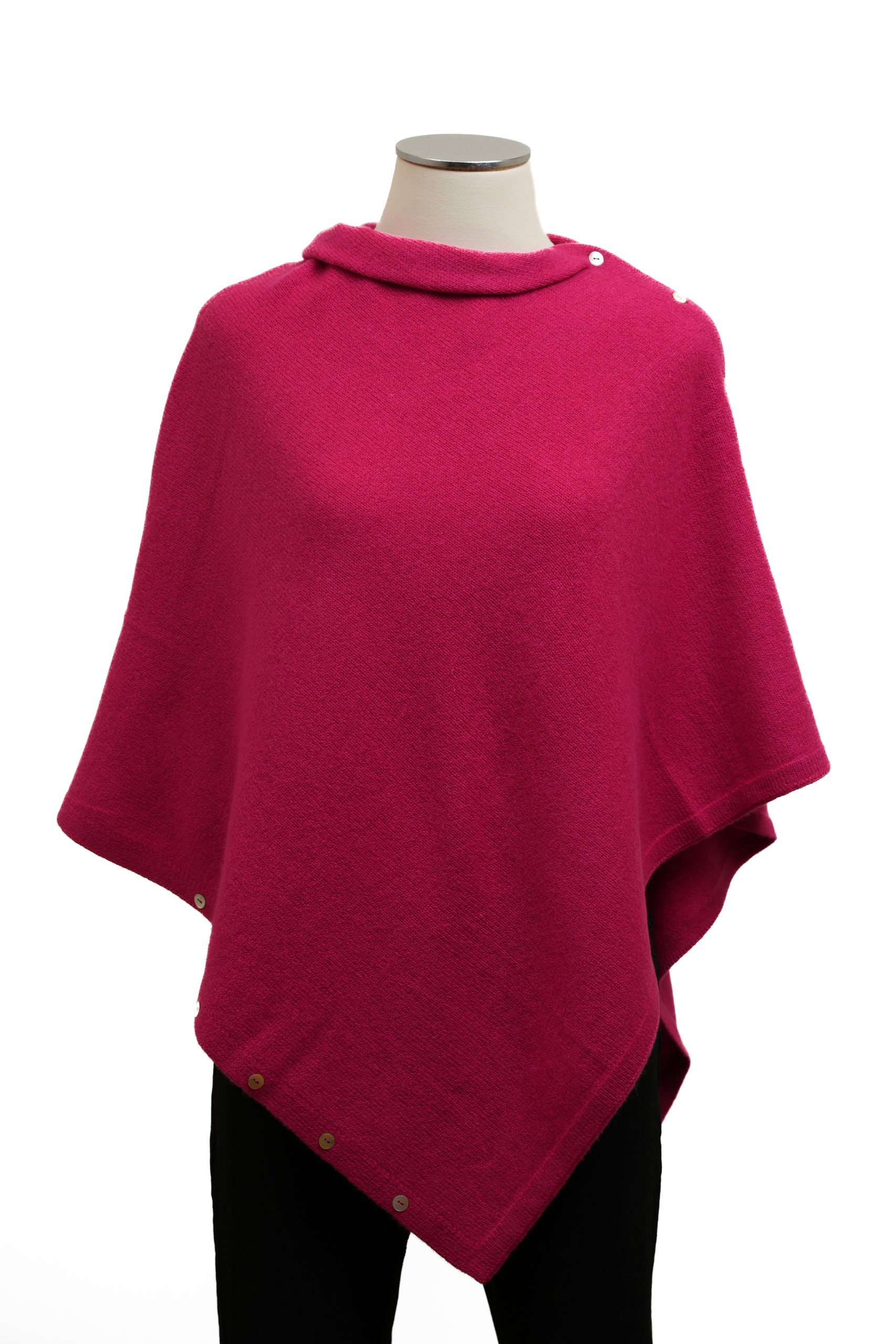 Poncho cashmere 100% artigianale italiano
