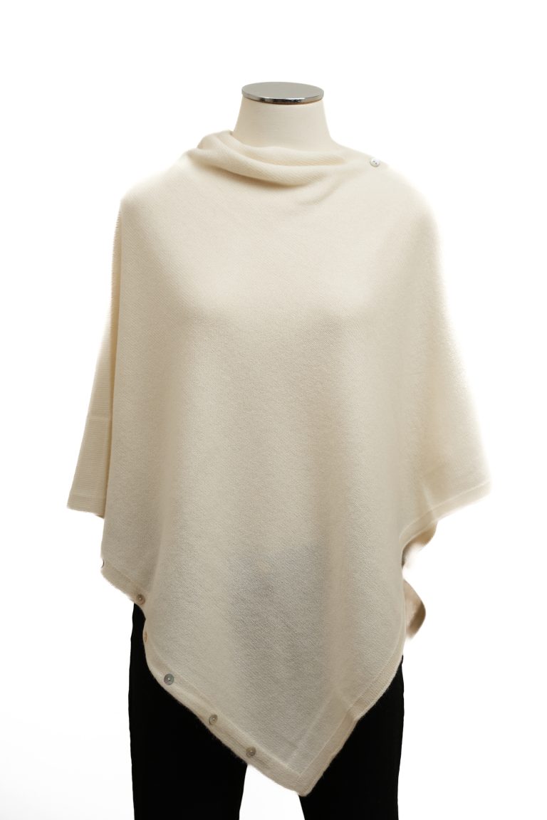 Poncho cashmere 100% artigianale italiano