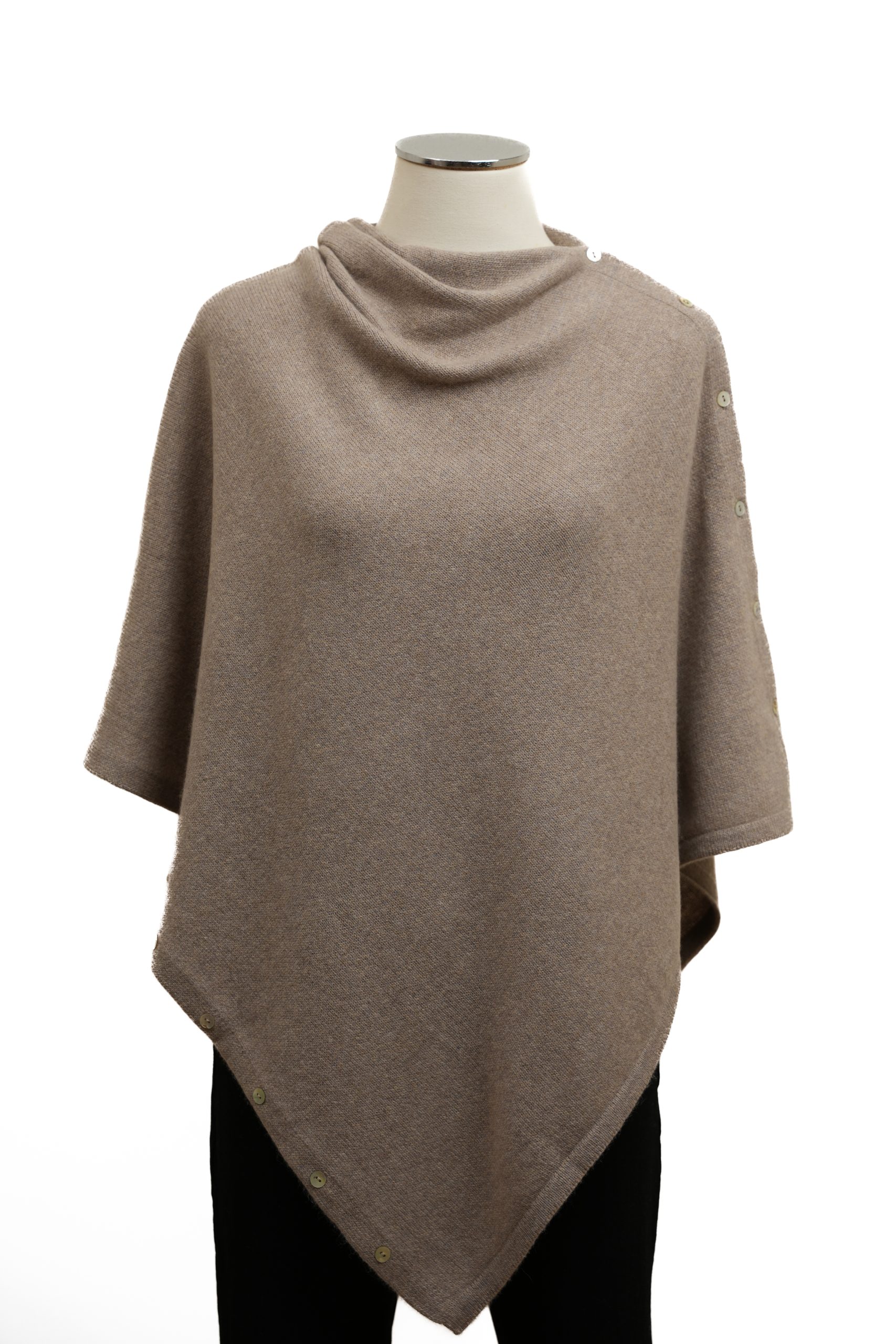 Poncho cashmere 100% artigianale italiano