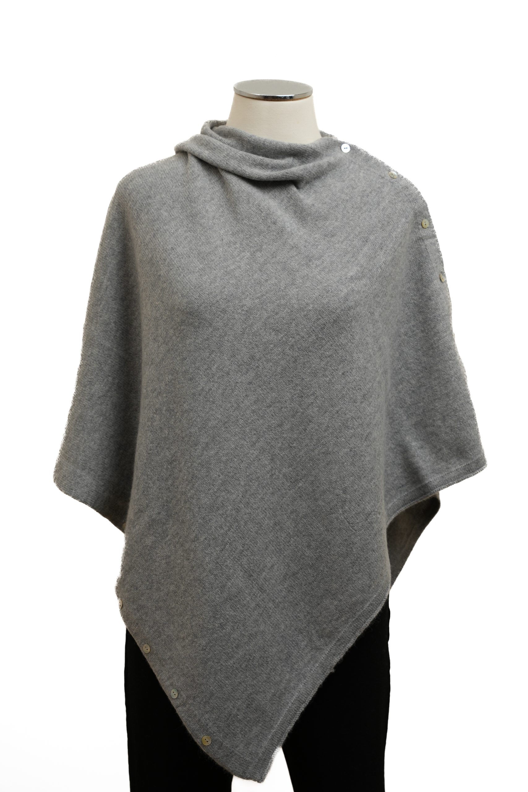 Poncho cashmere 100% artigianale italiano