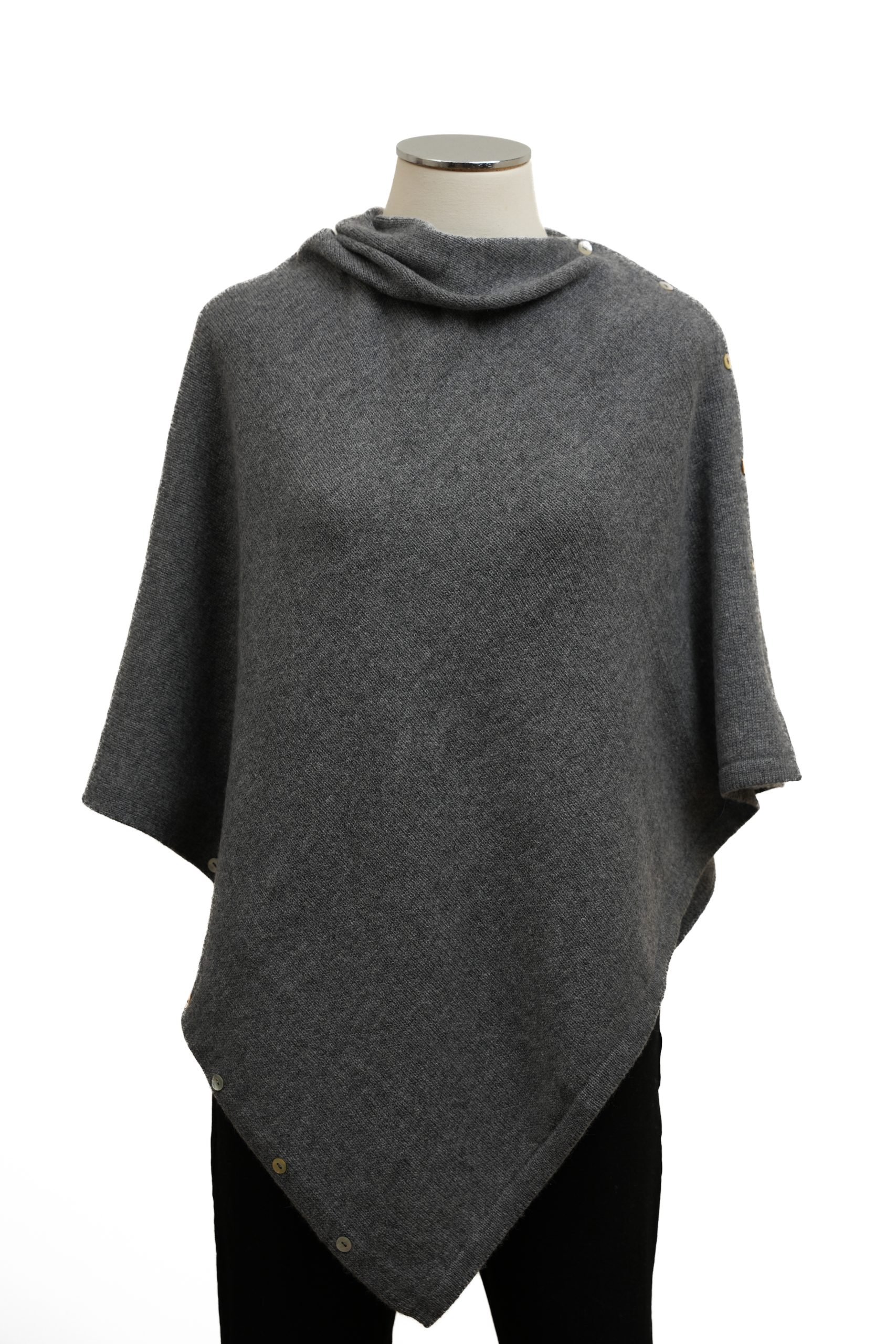 Poncho cashmere 100% artigianale italiano