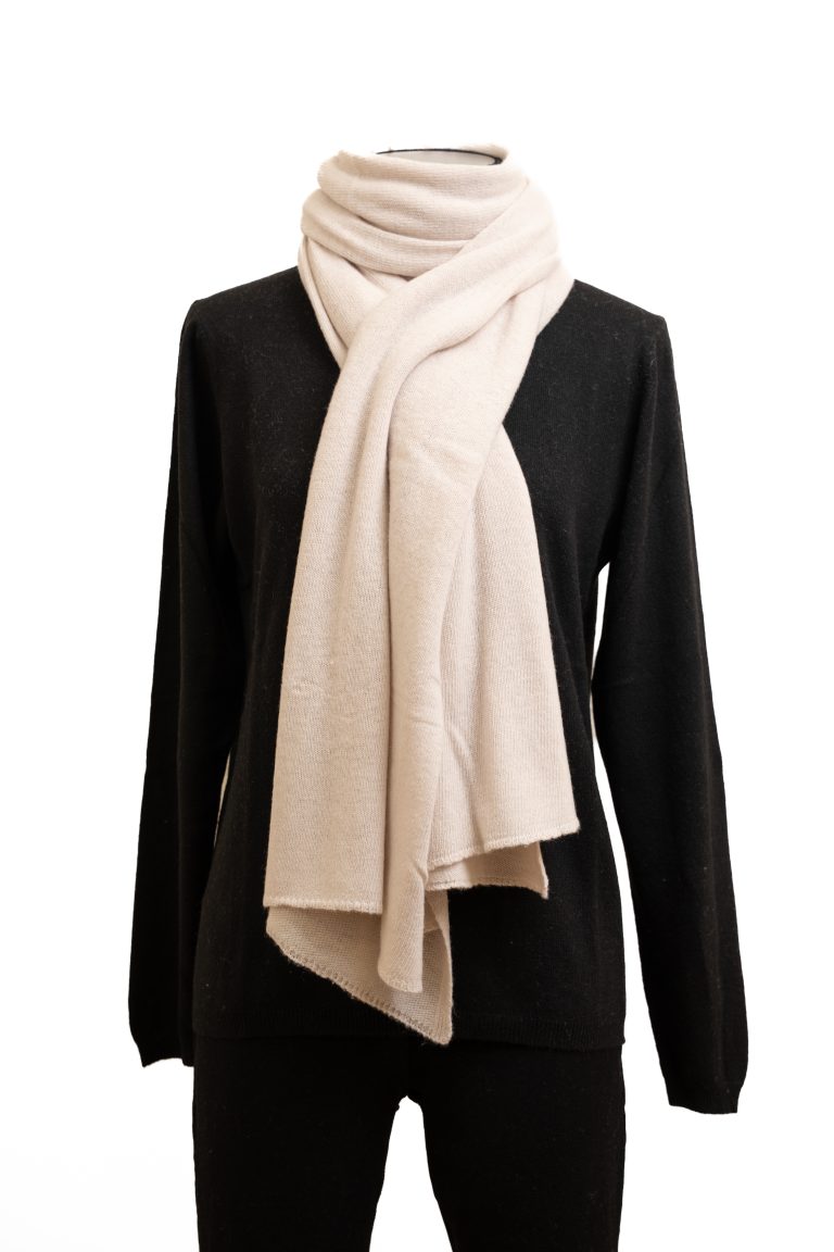 Sciarpa cashmere 100% artigianale italiano