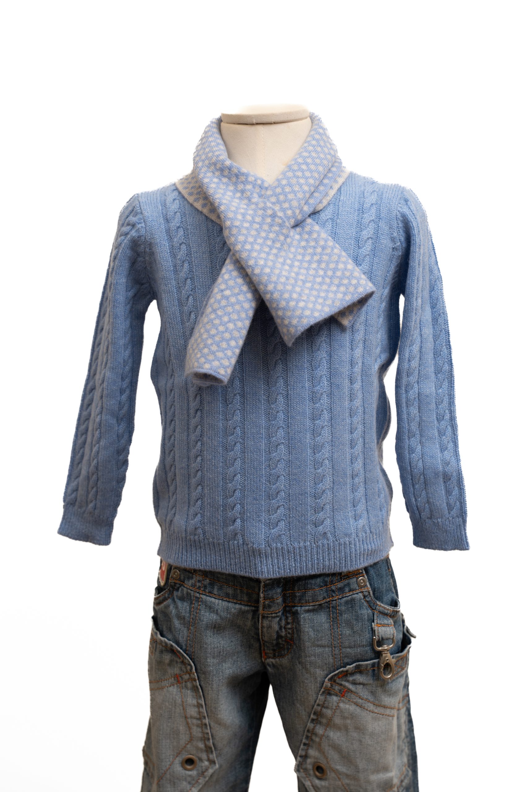 Maglia cashmere bambino fatta a mano toscana