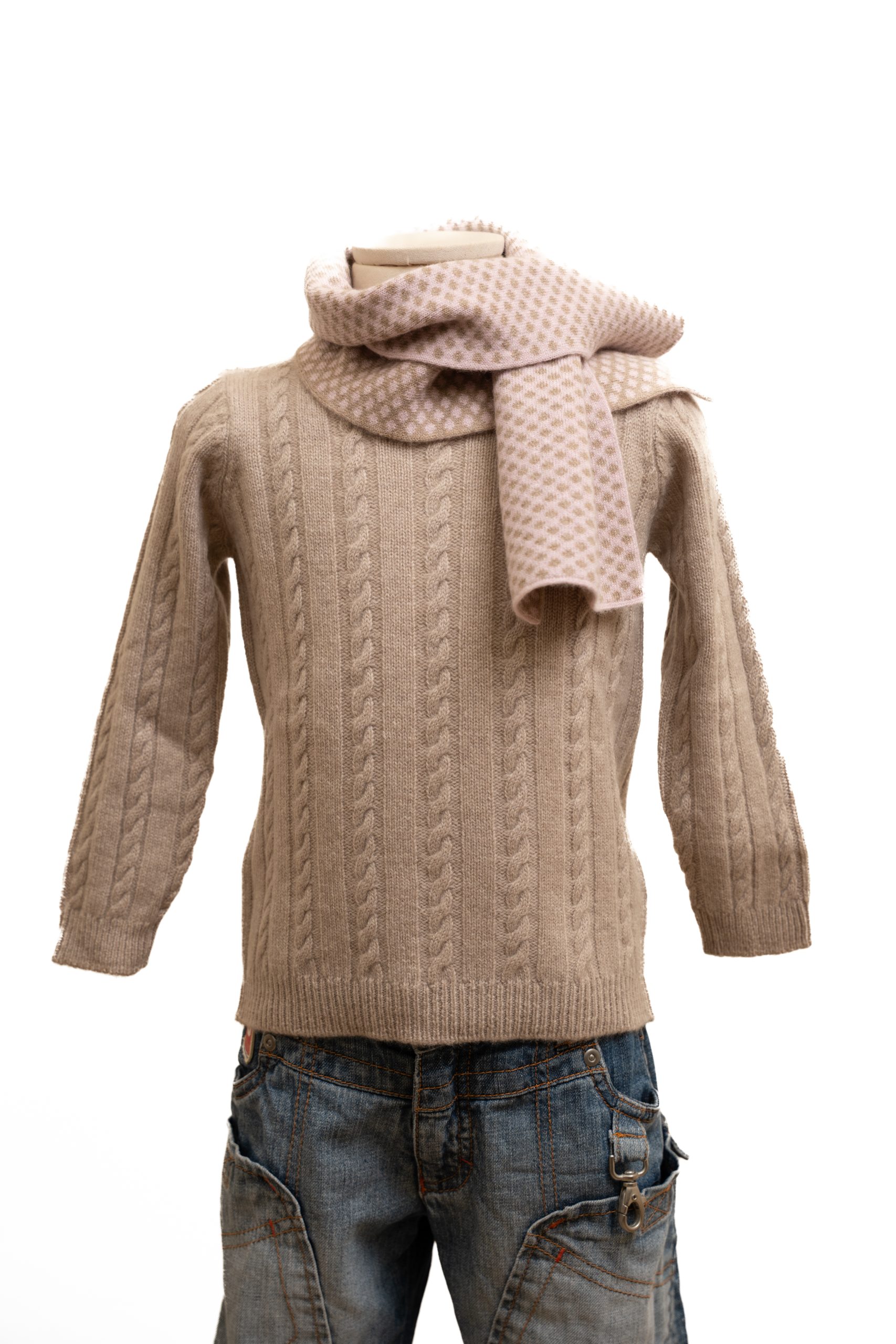 Maglia cashmere bambino fatta a mano toscana