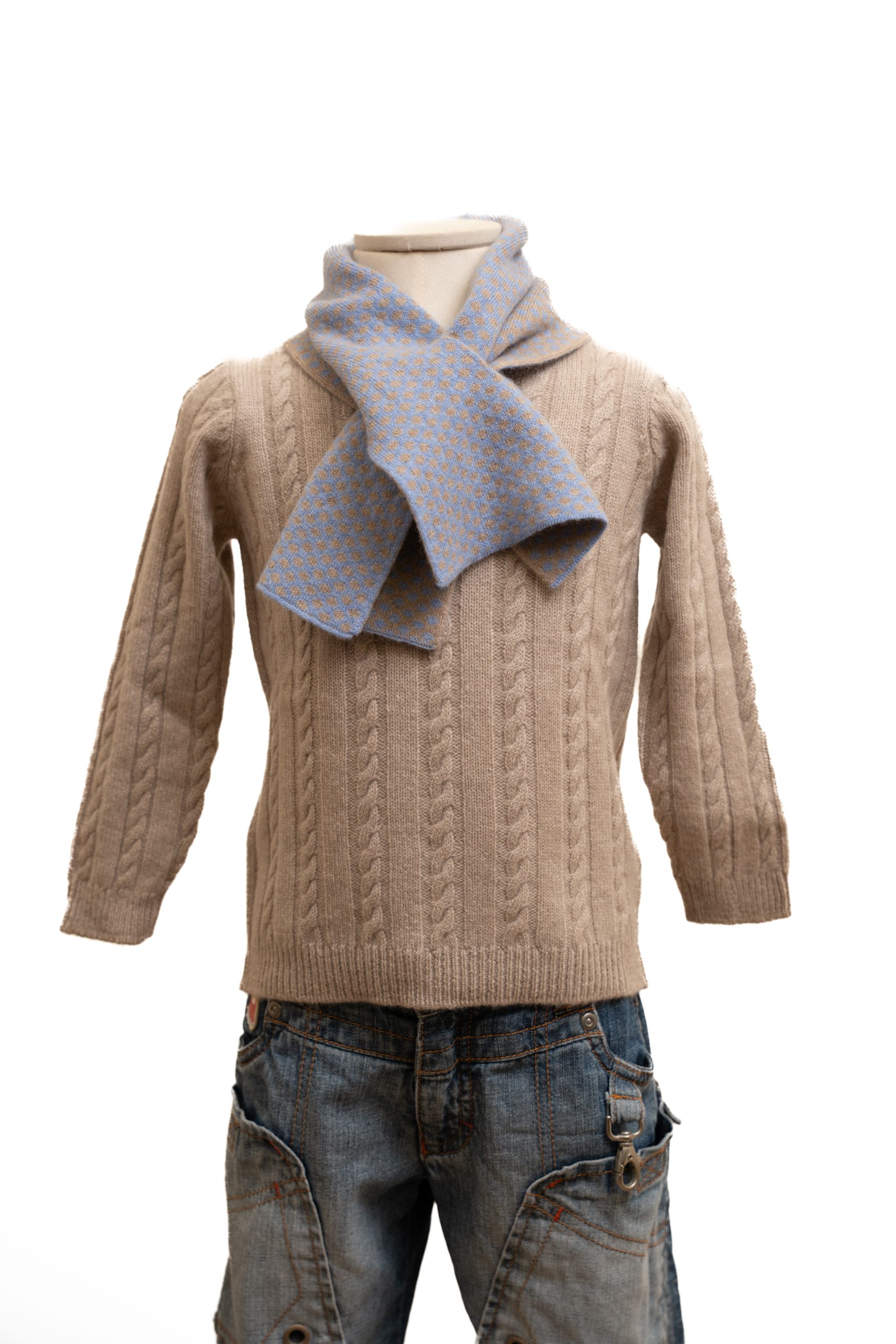 Maglia cashmere bambino fatta a mano toscana
