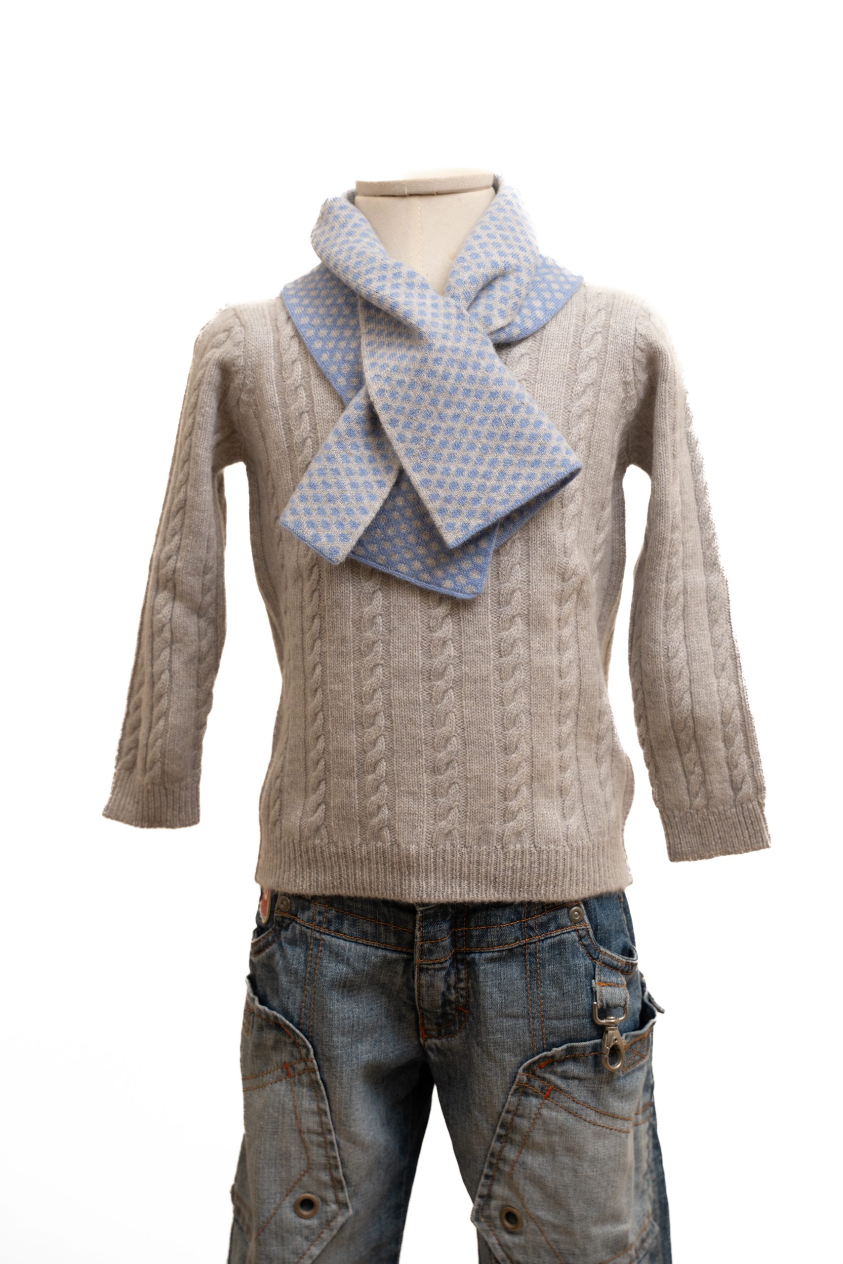 Maglia cashmere bambino fatta a mano toscana