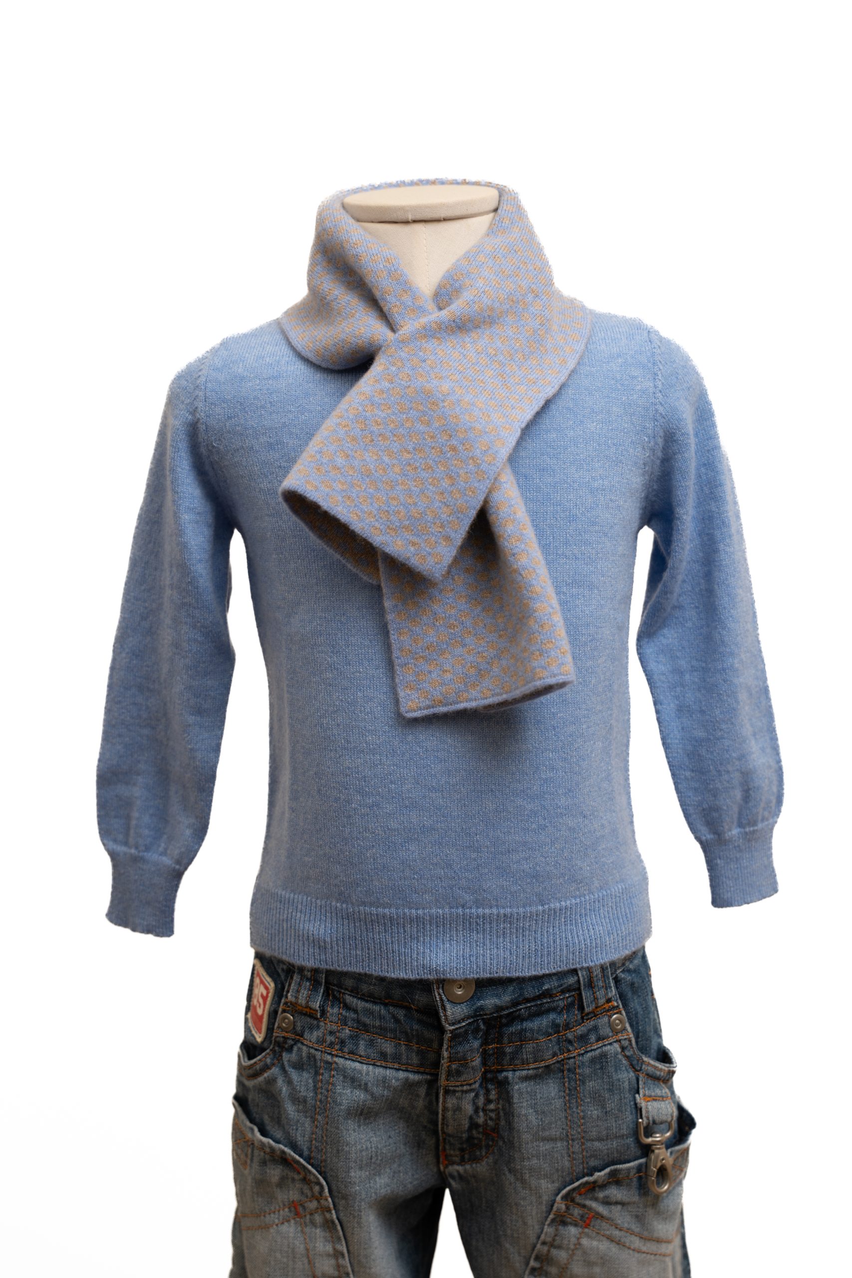 Maglia cashmere bambino fatta a mano toscana