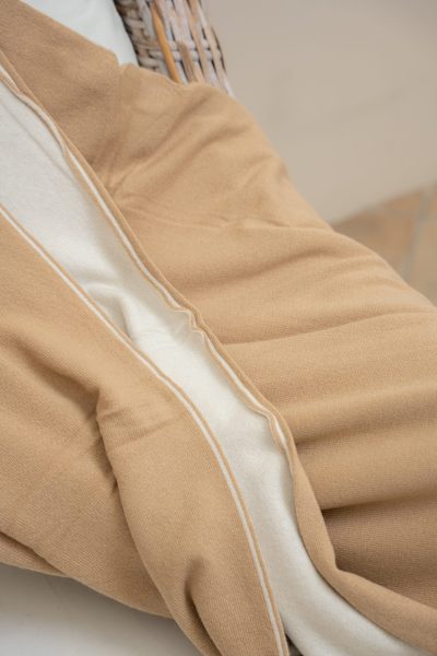 Coperta cashmere 100% artigianale italiano